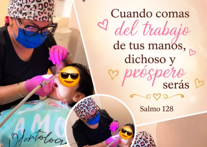 Dra. Sandra Bustamante, dentista principal del consultorio Aletan